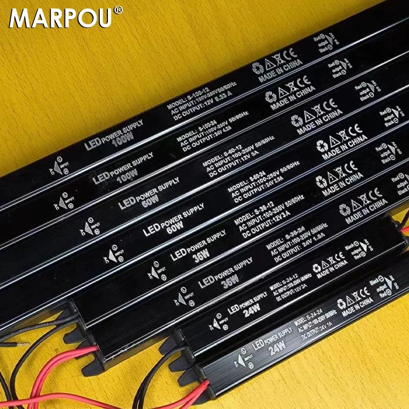 MARPOU LED    ġ , б AC120-240V, LED  ̹ Ϳ, DC 24V, 12V, 24W, 36W, 60W, 100W
